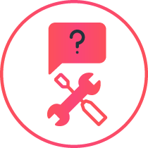 Icon für Wartung und Support
