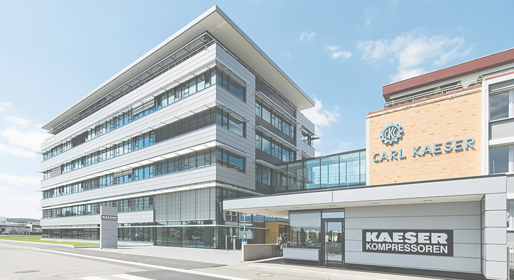 Außenansicht des Bürogebäudes von Kaeser